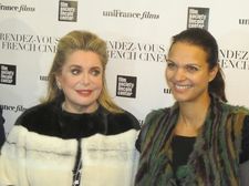 Catherine Deneuve with Executive Director of uniFrance Isabelle Giordano