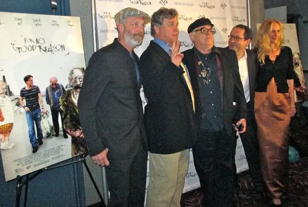Charlie Paul, Tom Bernard, Ralph Steadman, Michael Barker and Lucy Paul