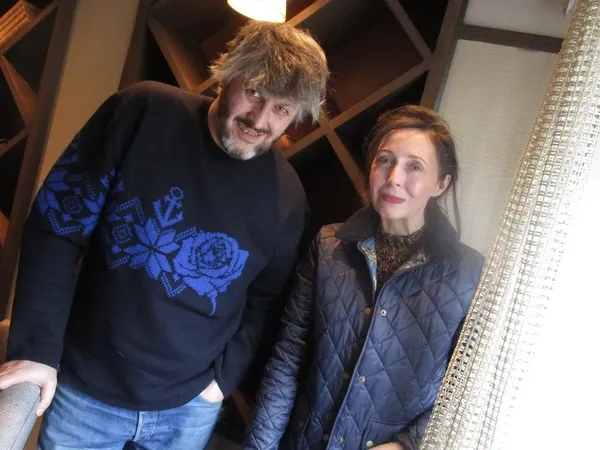 Christophe Honoré with Anne-Katrin Titze at the Westhouse Hotel