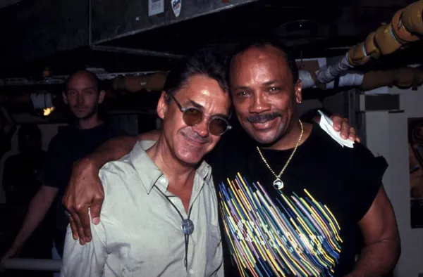 Claude Nobs and Quincy Jones