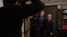 Conan O'Brien with Robert Caro