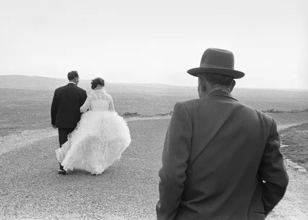 Country wedding with the father of the bride