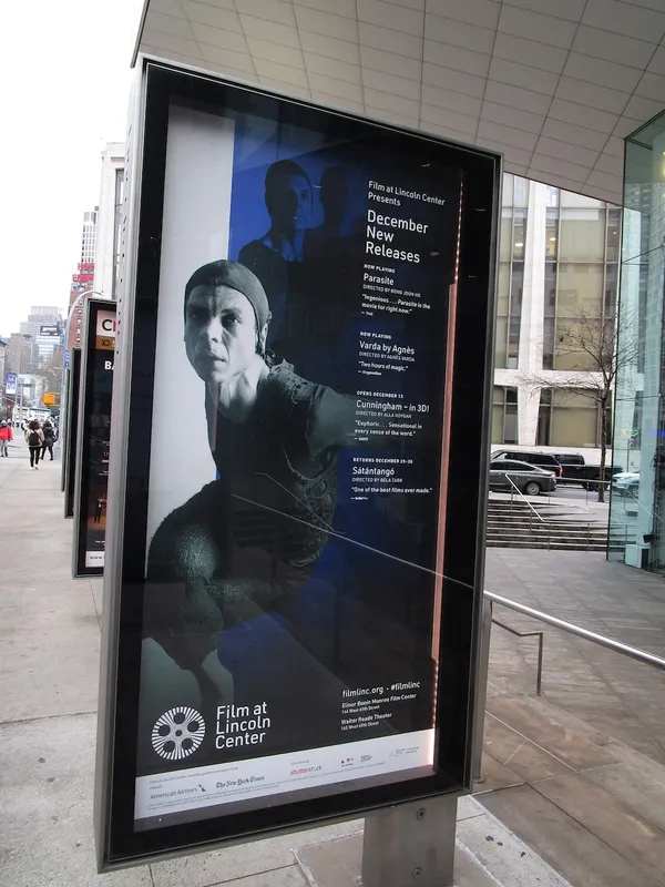 Cunningham poster at the Film at Lincoln Center