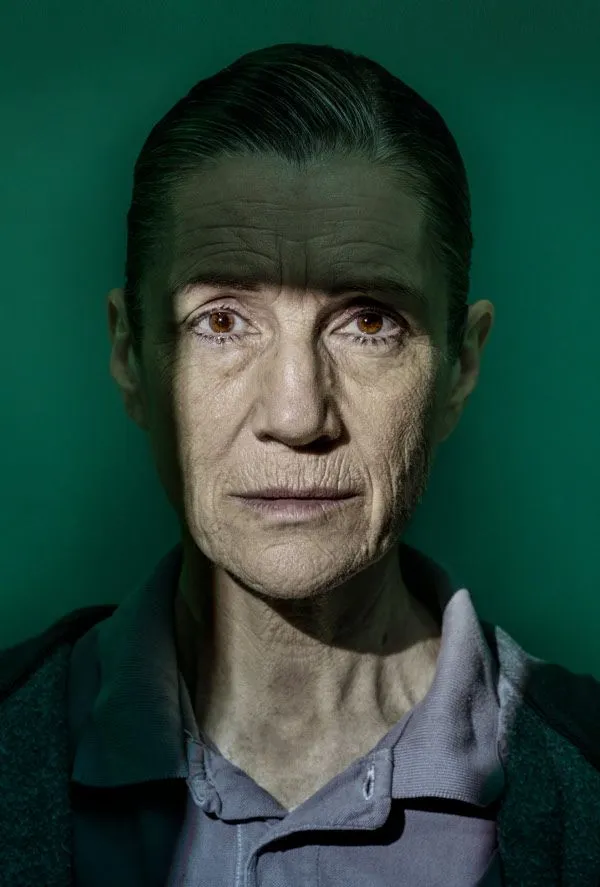 Harriet Walter as Brutus in Julius Caesar