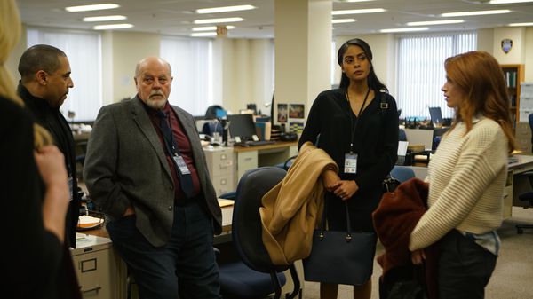 Michael Ironside on set with his Confession co-stars