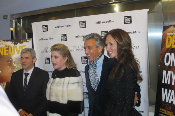 Daniel Battsek with Catherine Deneuve, Charles S Cohen and Clo Cohen