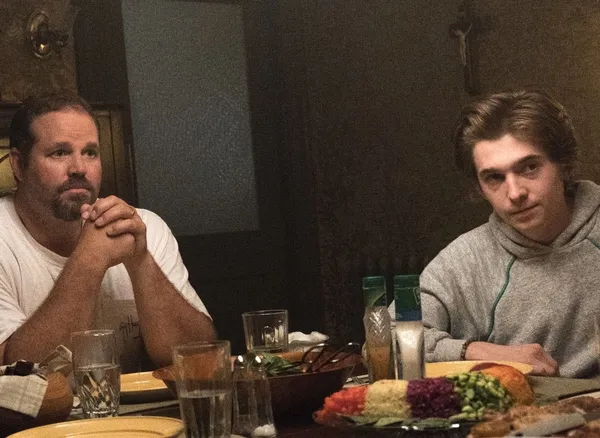 David Denman and Austin Abrams