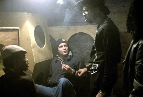 David N Haynes, Karl Howman, Archie Pool and Brinsley Forde in Babylon
