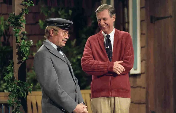 David Newell and Fred Rogers