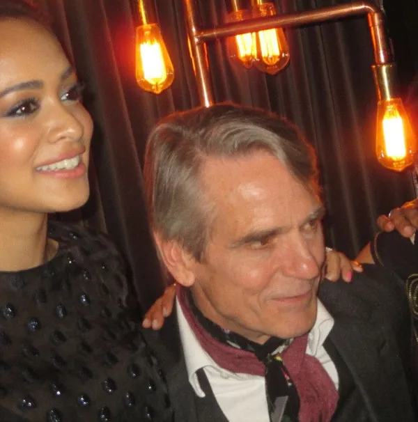 Devika Bhise with Jeremy Irons