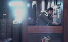 Angus (Dominic Sessa) on the phone