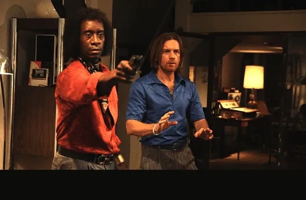 Don Cheadle and Ewan McGregor in Miles Ahead