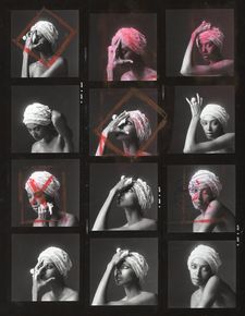 Donyale Luna contact sheet