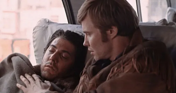 Dustin Hoffman and Jon Voight in Midnight Cowboy 2