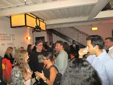 The Banksy Job directors Dylan Harvey and Ian Roderick Gray in conversation at Tribeca Metrograph party