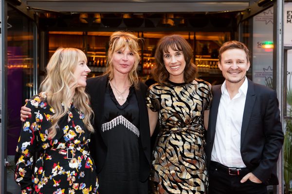 Armagan Ballantyne, Jackie van Beek, Julia Davis, Damon Herriman in Edinburgh for the gala screening of Nude Tuesday