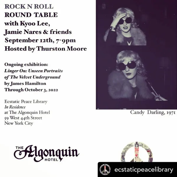 Algonquin Rock ’n’ Roll Round Table with Kyoo Lee and Jamie Nares invitation