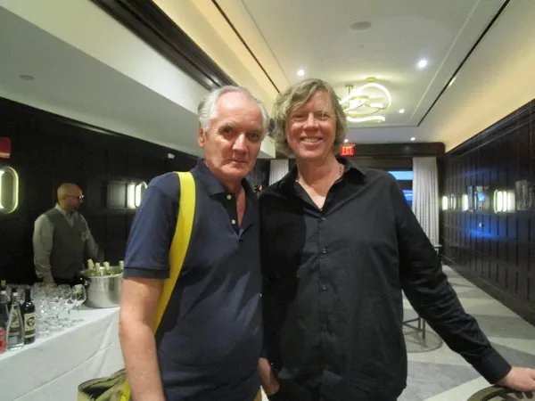 Ed Bahlman and Thurston Moore in The Algonquin Oak Room