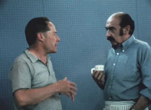 Eliot Noyes with graphic designer Saul Bass