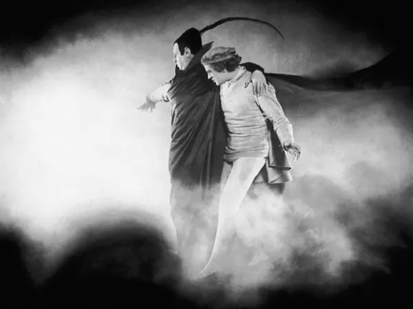 Emil Jannings and Gösta Ekman in Faust