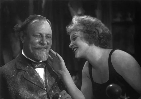 Emil Jannings and Marlene Dietrich in The Blue Angel