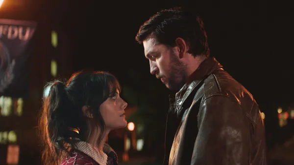 Emilia Jones and Nicholas Braun in Cat Person 2