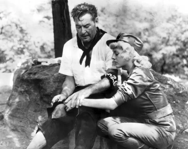 Errol Flynn with Beverly Aadland in Cuban Rebel Girls