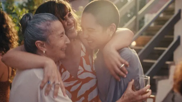 Carmela (Kiara Arancibia) with her mother (Janet Novás) and gran (Petra Martinez). 'We always wanted it to be a film about Carmela's relationships she can rely on, with her friends and with her mother'