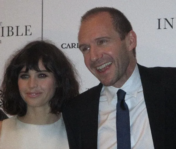 Felicity Jones with Ralph Fiennes
