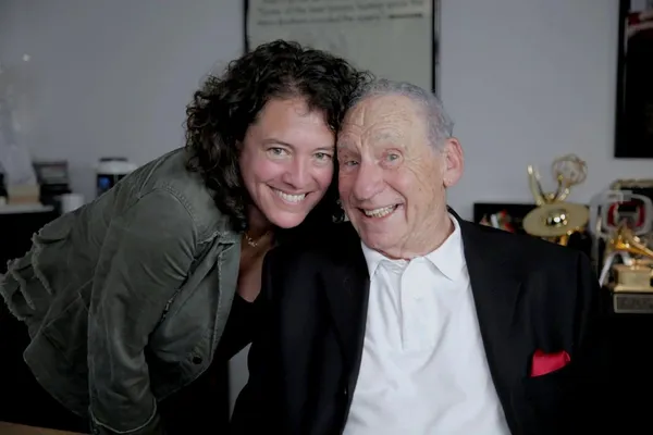 Ferne Pearlstein with Mel Brooks