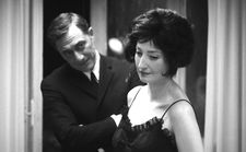 Edoardo (Filippo Timi) with Monica (Alba Rohrwacher) in dress inspired by Monica Vitti’s Valentino dress in La Notte with Marcello Mastroianni and Jeanne Moreau