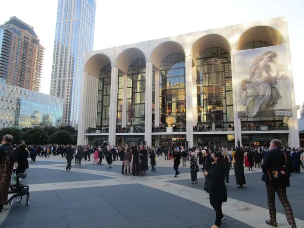 Fordham seen from Lincoln Center Plaza