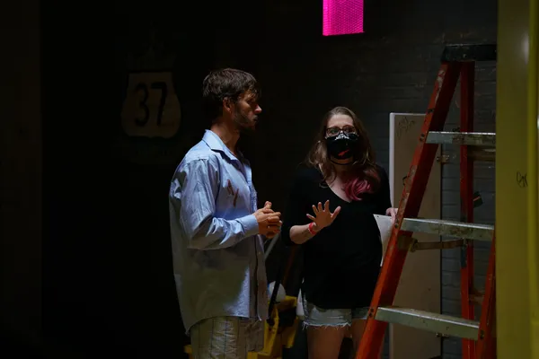 Rebekah McKendry directing Ryan Kwanten in Glorious