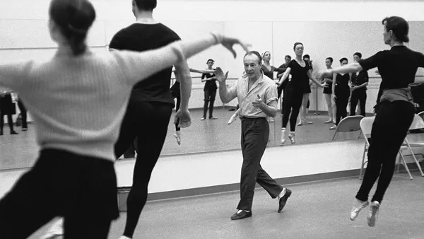 George Balanchine in rehearsal