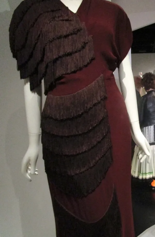 Gilbert Adrian fringe dress