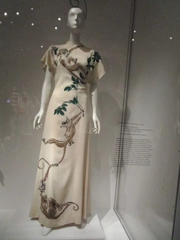 Gilbert Adrian vervet monkeys dress