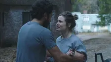 Kaia with Andrew: "All the violence is presented in the film as something kind of banal."