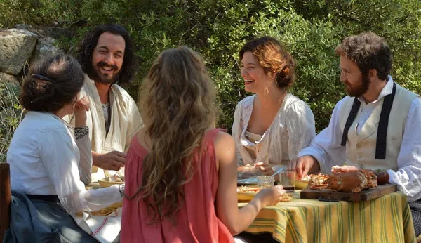 Guillaume Gallienne, Alice Pol and Guillaume Canet in Cézanne Et Moi