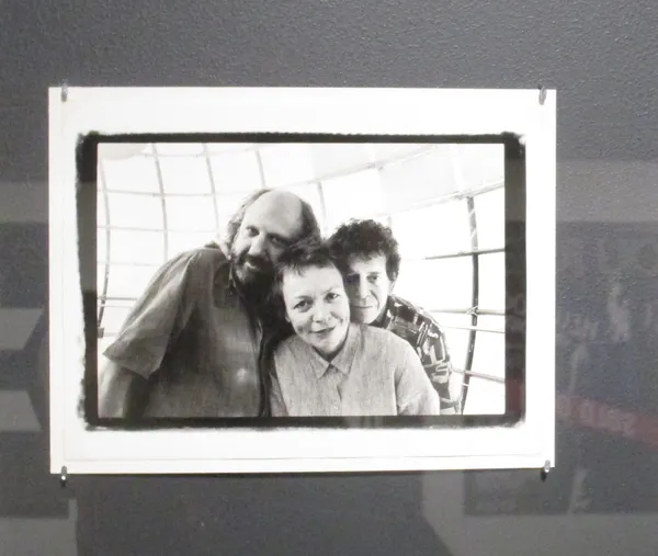 Photograph of Hal Willner, Laurie Anderson and Lou Reed