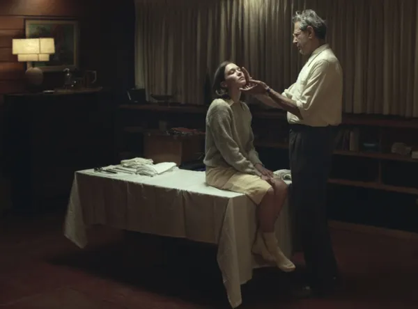 Hannah Gross and Jeff Goldblum in The Mountain