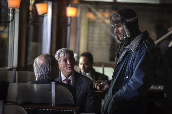 Harris Yulin and Richard Gere with Joseph Cedar