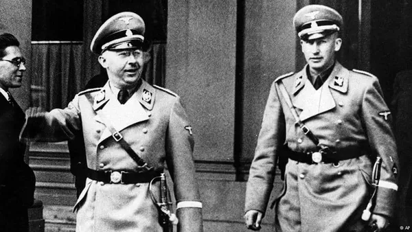 Heinrich Himmler with Reinhard Heydrich