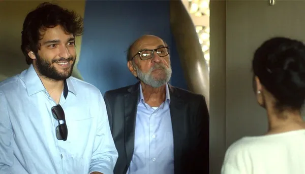 Humberto Carrão, Fernando Teixeira and Sônia Braga in Aquarius