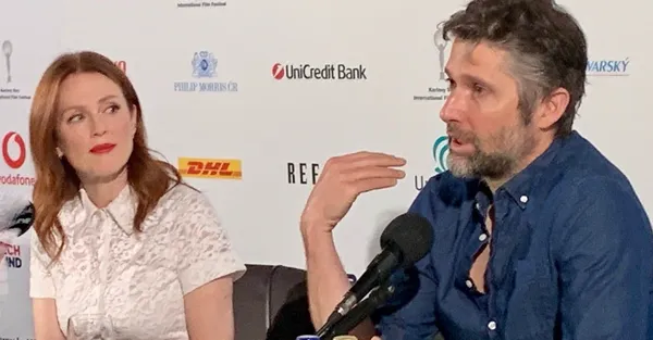 Julianne Moore and Bart Freundlich at the Karlovy Vary International Film Festival