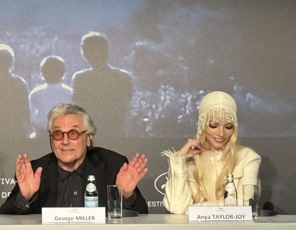 George Miller and Anya-Taylor Joy