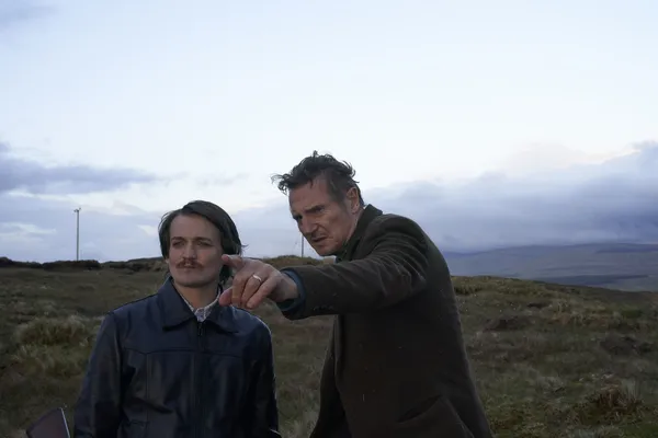 Jack Gleeson and Liam Neeson in In The Land Of Saints And Sinners 2