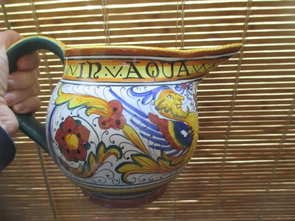In Aqua Salus pitcher
