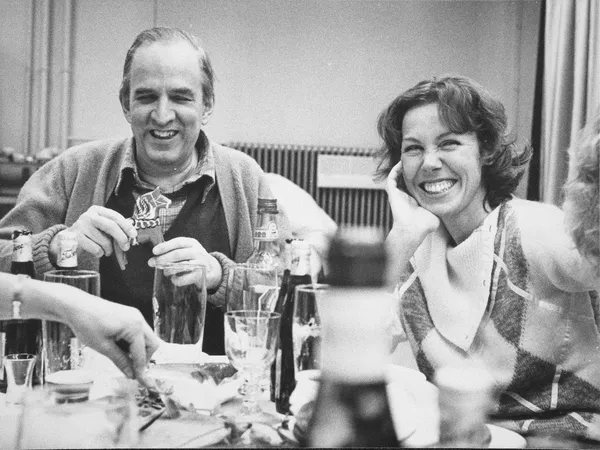 Ingmar Bergman with Gaby Dohm