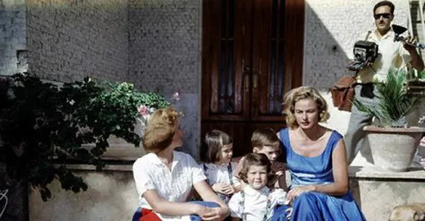 Ingrid Bergman with her children
