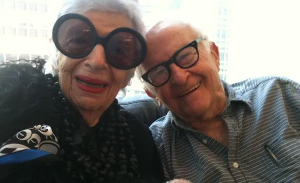 Iris Apfel and Albert Maysles